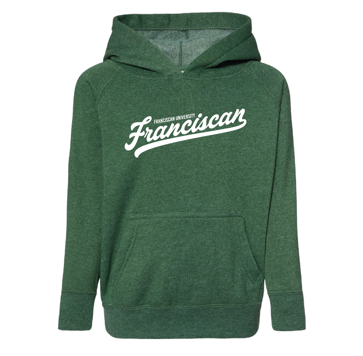 Toddler Vintage Script Hood | Moss