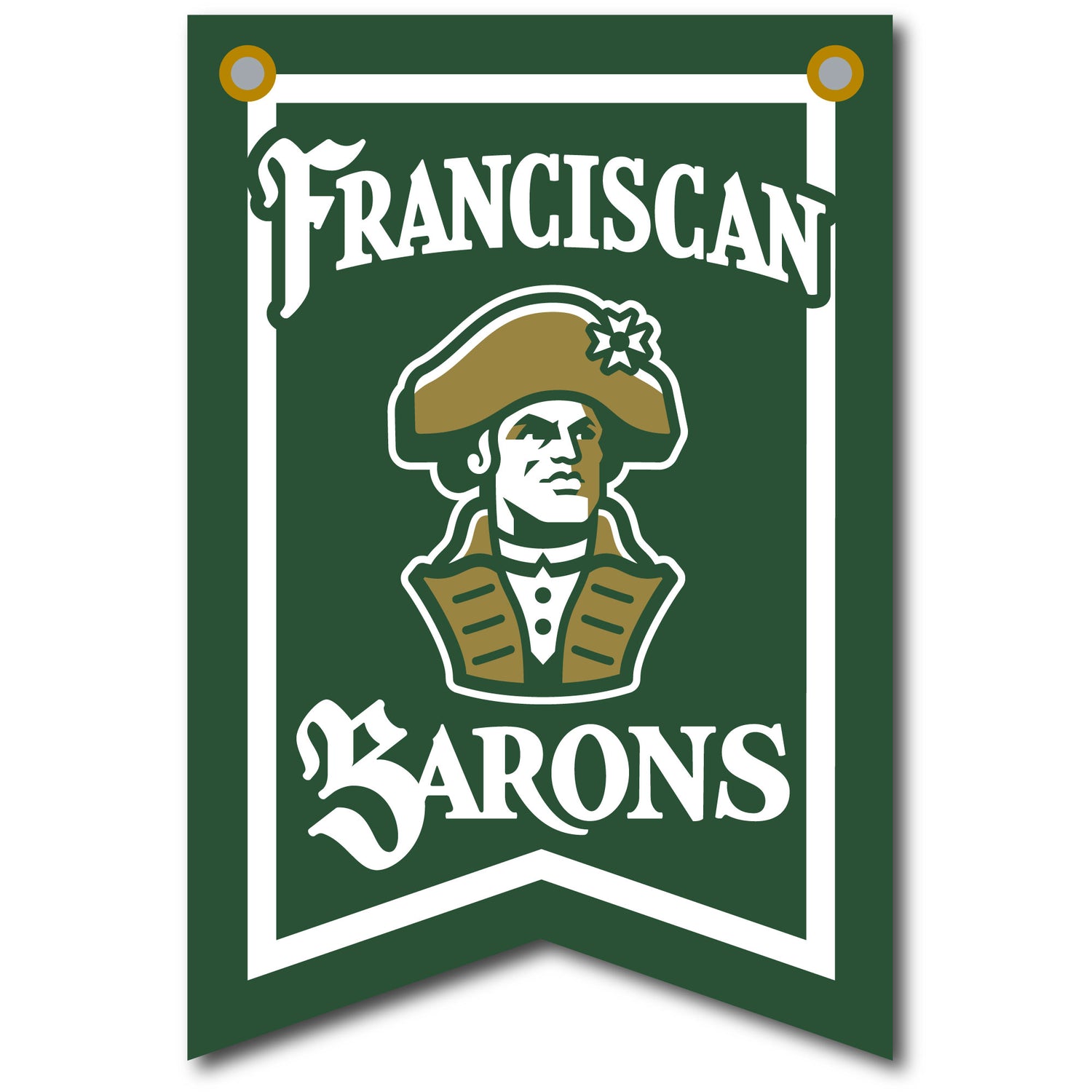 12" X 18" Dovetail Athletic Banner| Dark Green