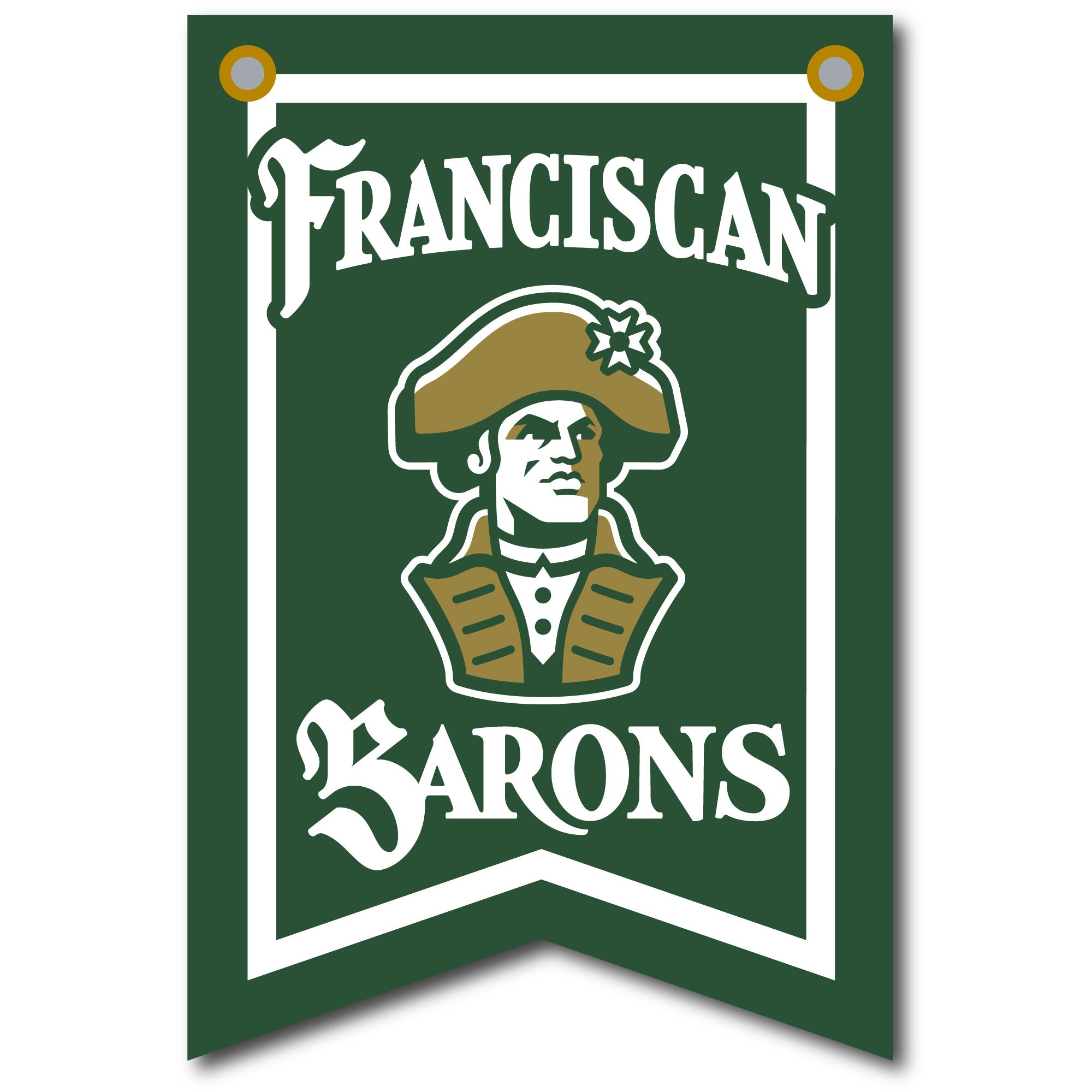 12" X 18" Dovetail Athletic Banner| Dark Green