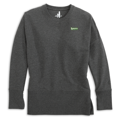 Brittany Drop Tail Crewneck | Charcoal