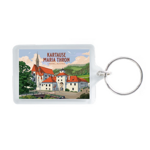 Lantern Press Acrylic Keychain, Gaming, Austria
