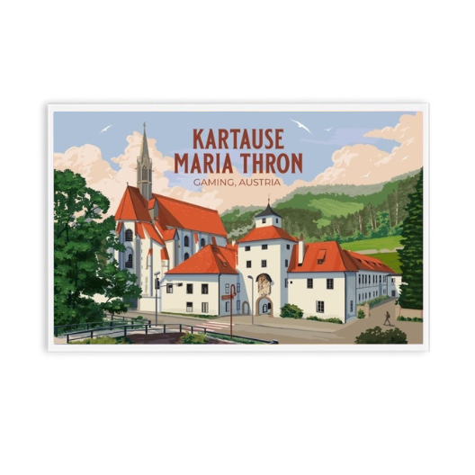 Lantern Press Postcard, Gaming, Austria