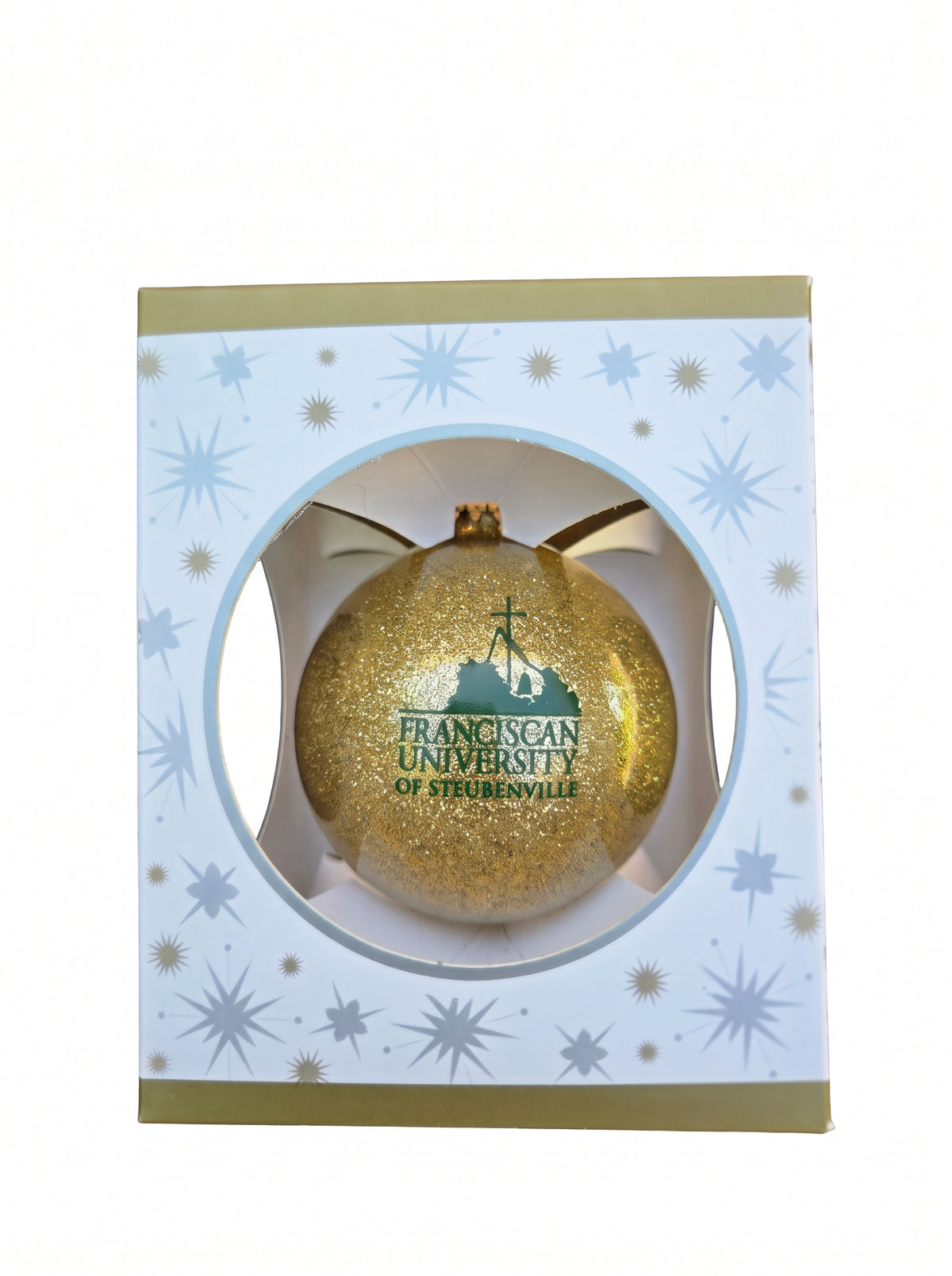 Sparkle Glass Ball Ornament | Gold