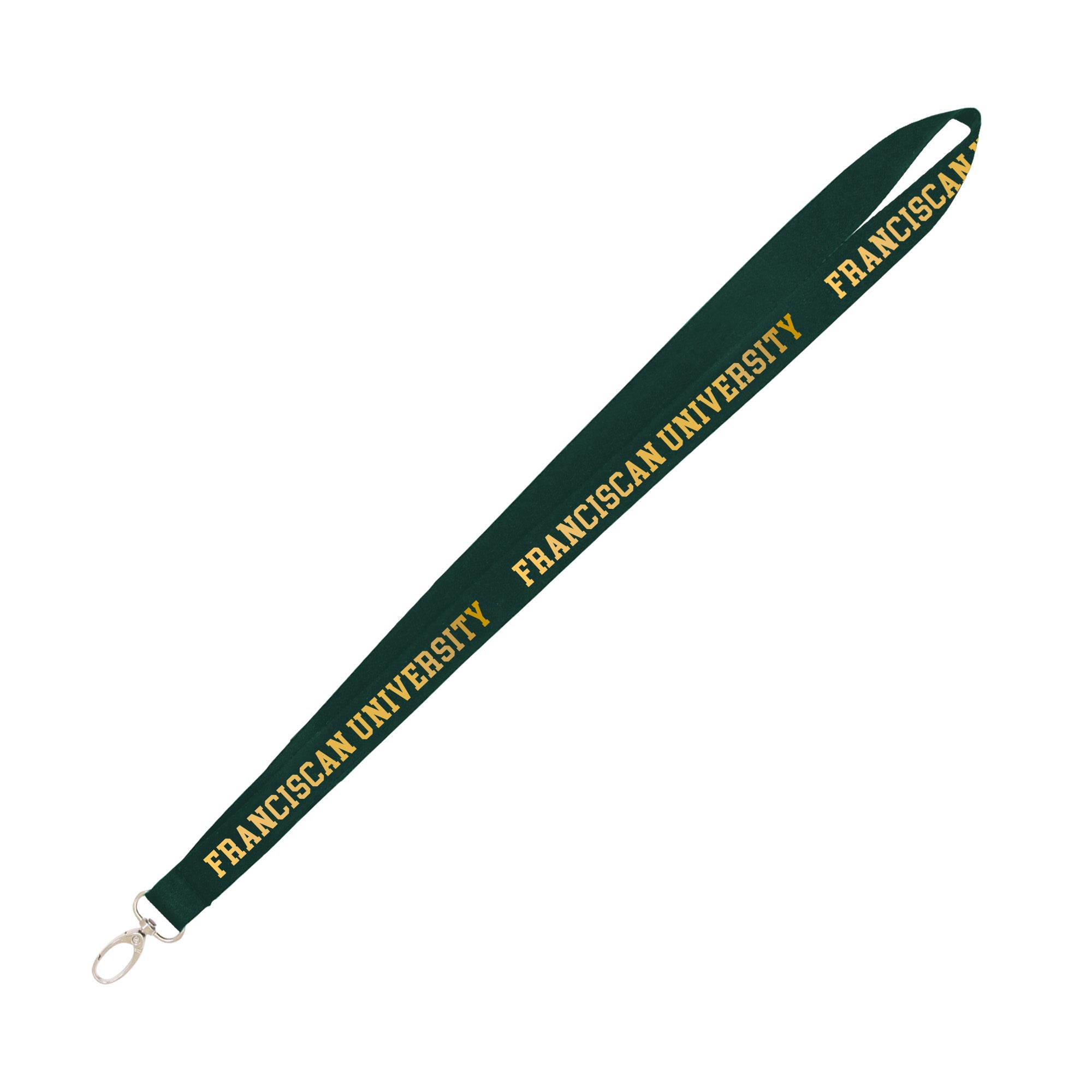 Durham 3/4" Lanyard with Metallic Lettering | Forest Green