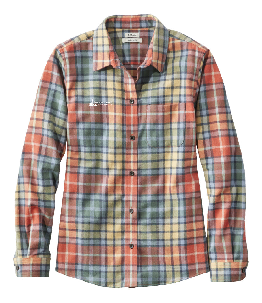 Ladies Scotch Plaid Flannel Shirt | Washed Buchanan
