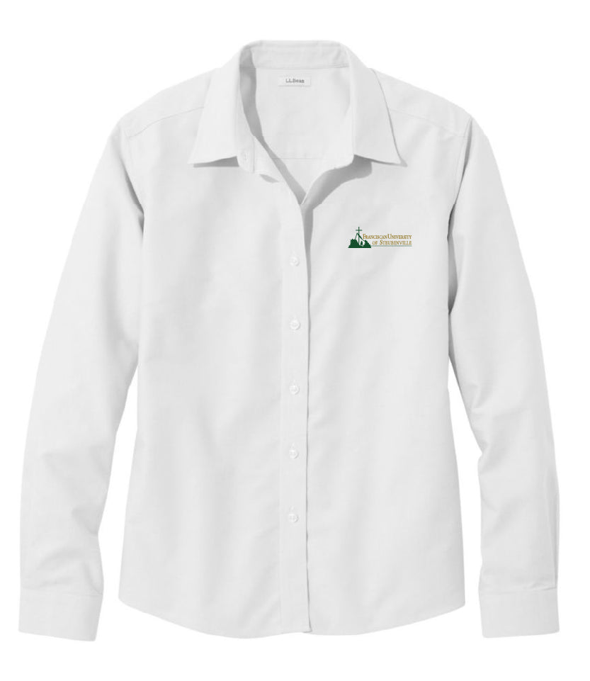 Ladies Wrinkle-Free Classic Oxford Cloth Shirt | White