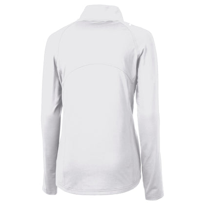 Adapt Eco Knit Stretch Recycled Womens Half Zip Pullover | White