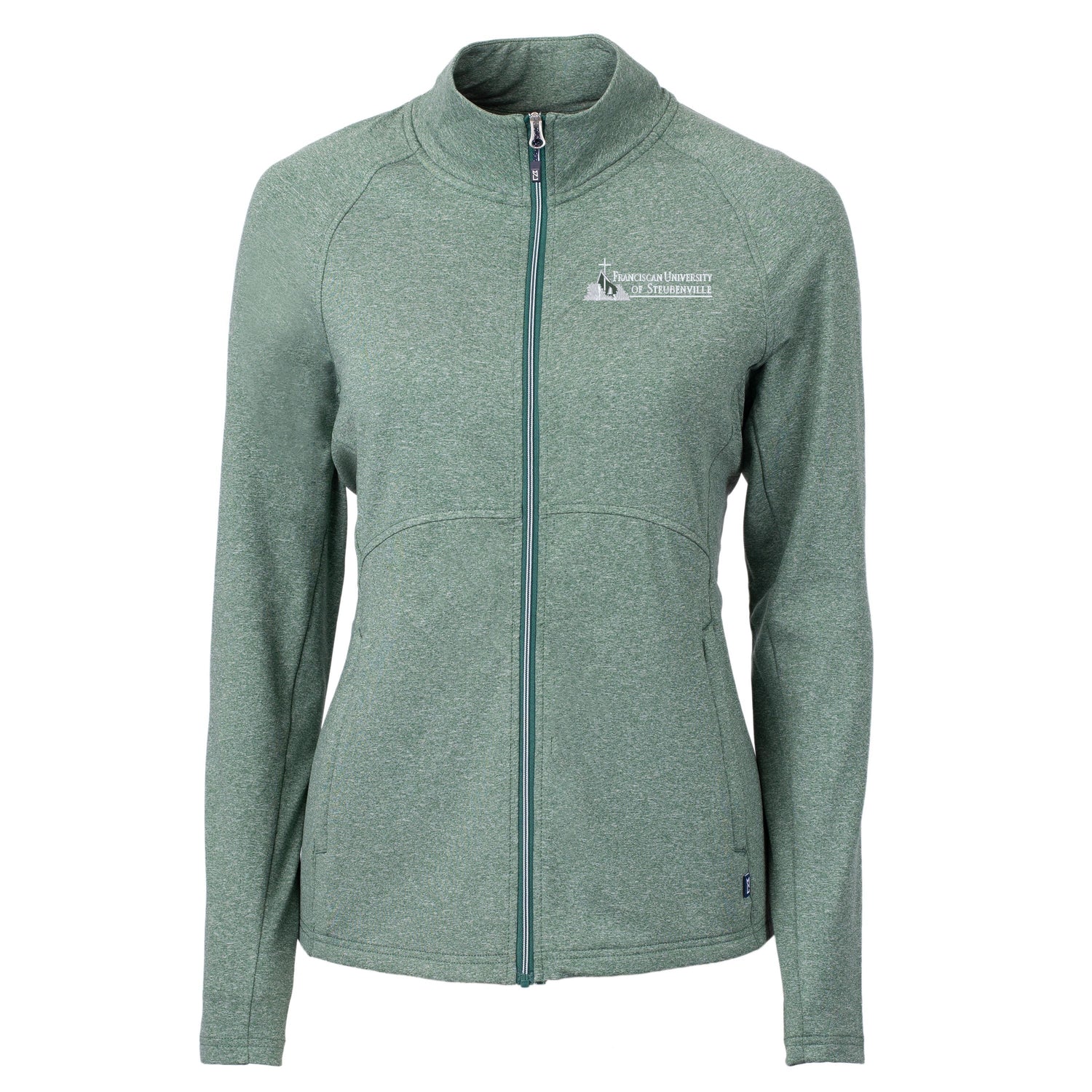 Adapt Eco Knit Heather Recycled Womens Full Zip | Hunter Heather