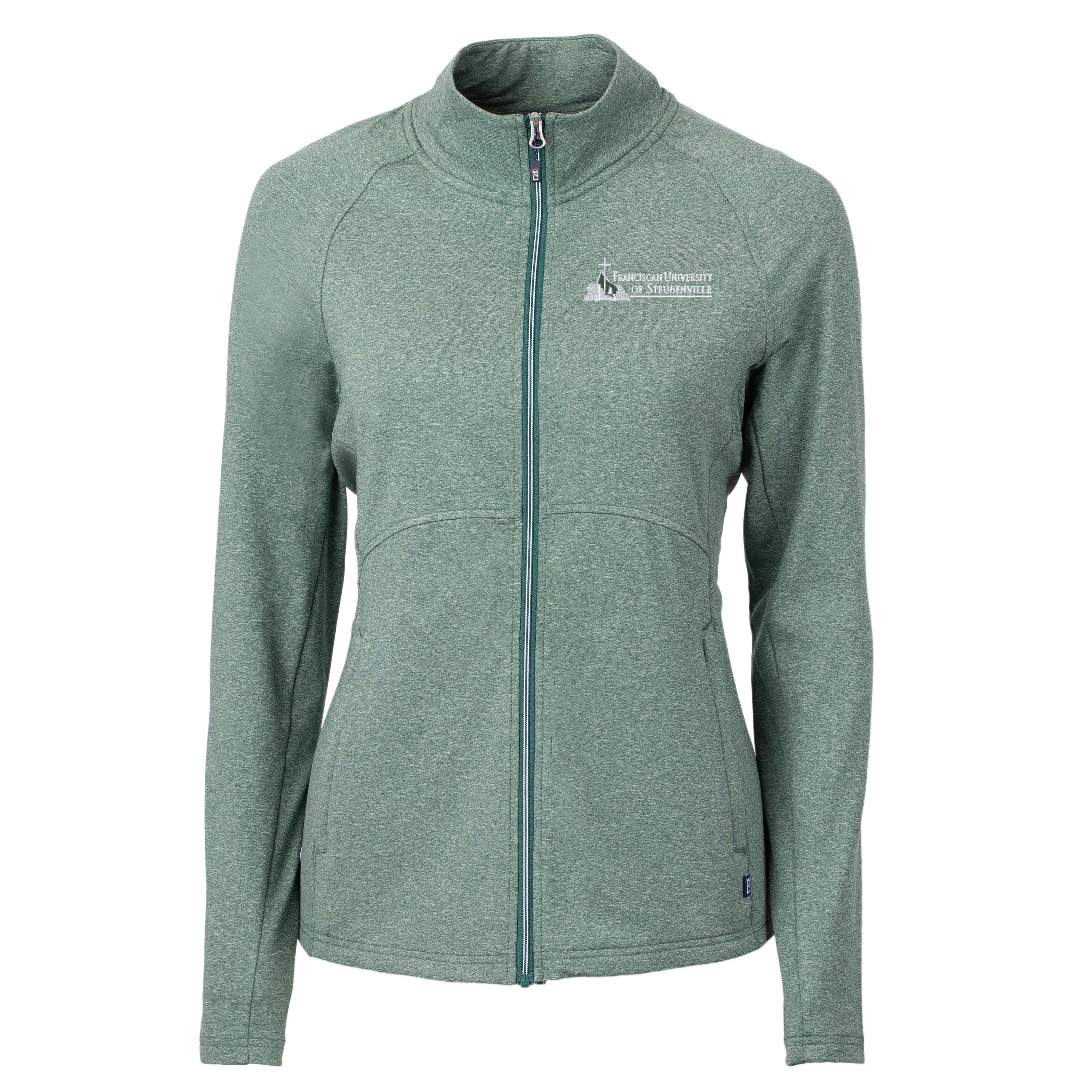 Adapt Eco Knit Heather Recycled Womens Full Zip | Hunter Heather