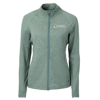 Adapt Eco Knit Heather Recycled Womens Full Zip | Hunter Heather
