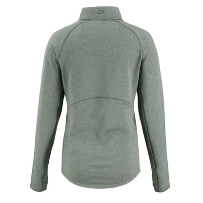 Peshastin Eco Fleece Recycled Womens Half Zip Pullover | Hunter Heather