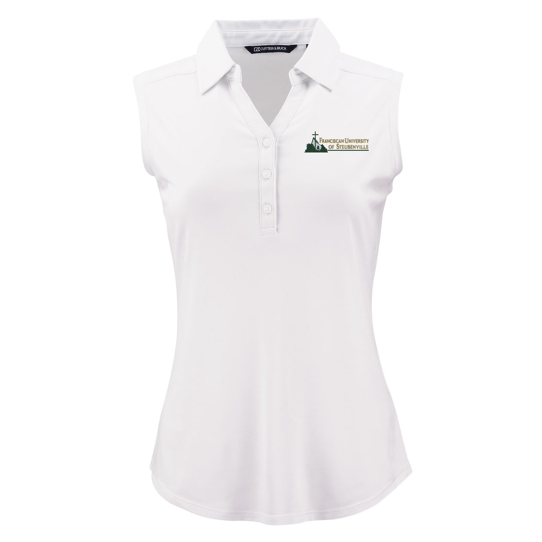 Forge Eco Recycled Sleeveless Womens Polo | White