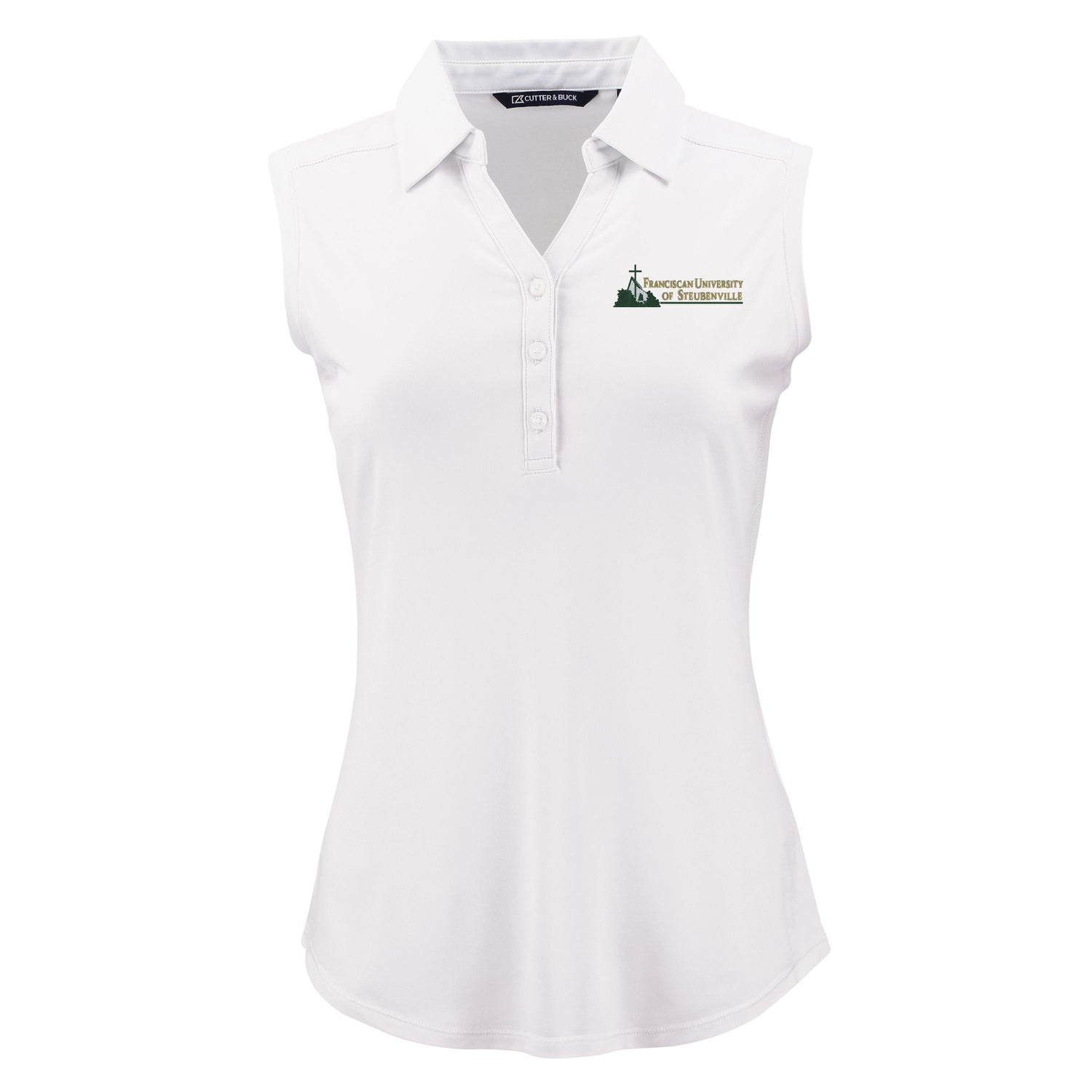 Forge Eco Recycled Sleeveless Womens Polo | White