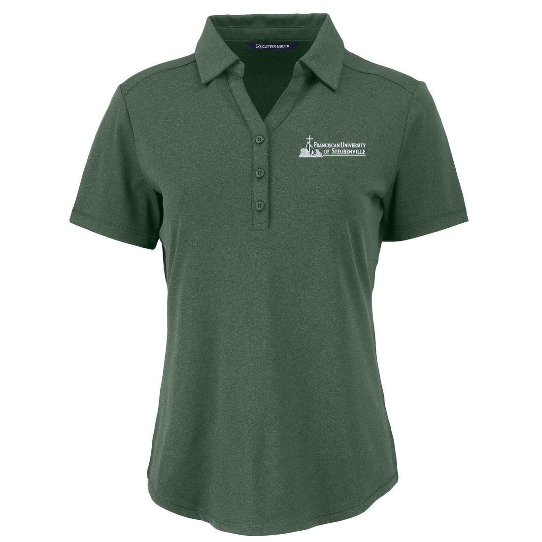 Forge Eco Recycled Short Sleeve Womens Polo | Hunter Heather