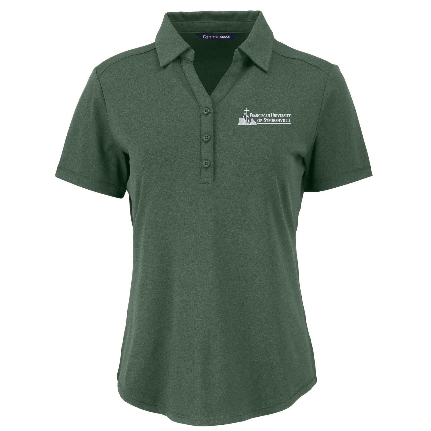 Forge Eco Recycled Short Sleeve Womens Polo | Hunter Heather