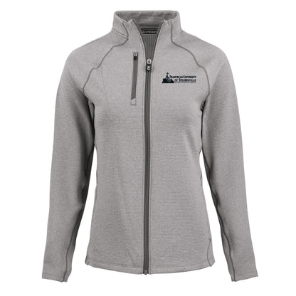 Peshastin Eco Fleece Recycled Womens Full Zip Jacket | Grey Heather