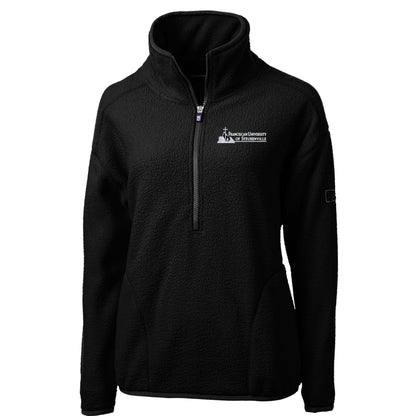 Cascade Eco Sherpa Womens Fleece Pullover Jacket | Black