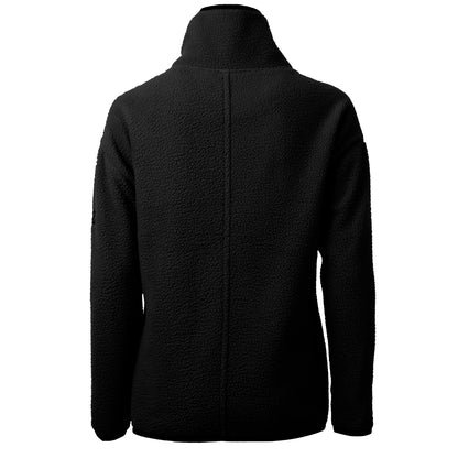Cascade Eco Sherpa Womens Fleece Pullover Jacket | Black