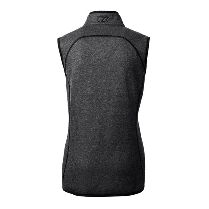 Mainsail Sweater Knit Womens Full Zip Vest | Black Heather