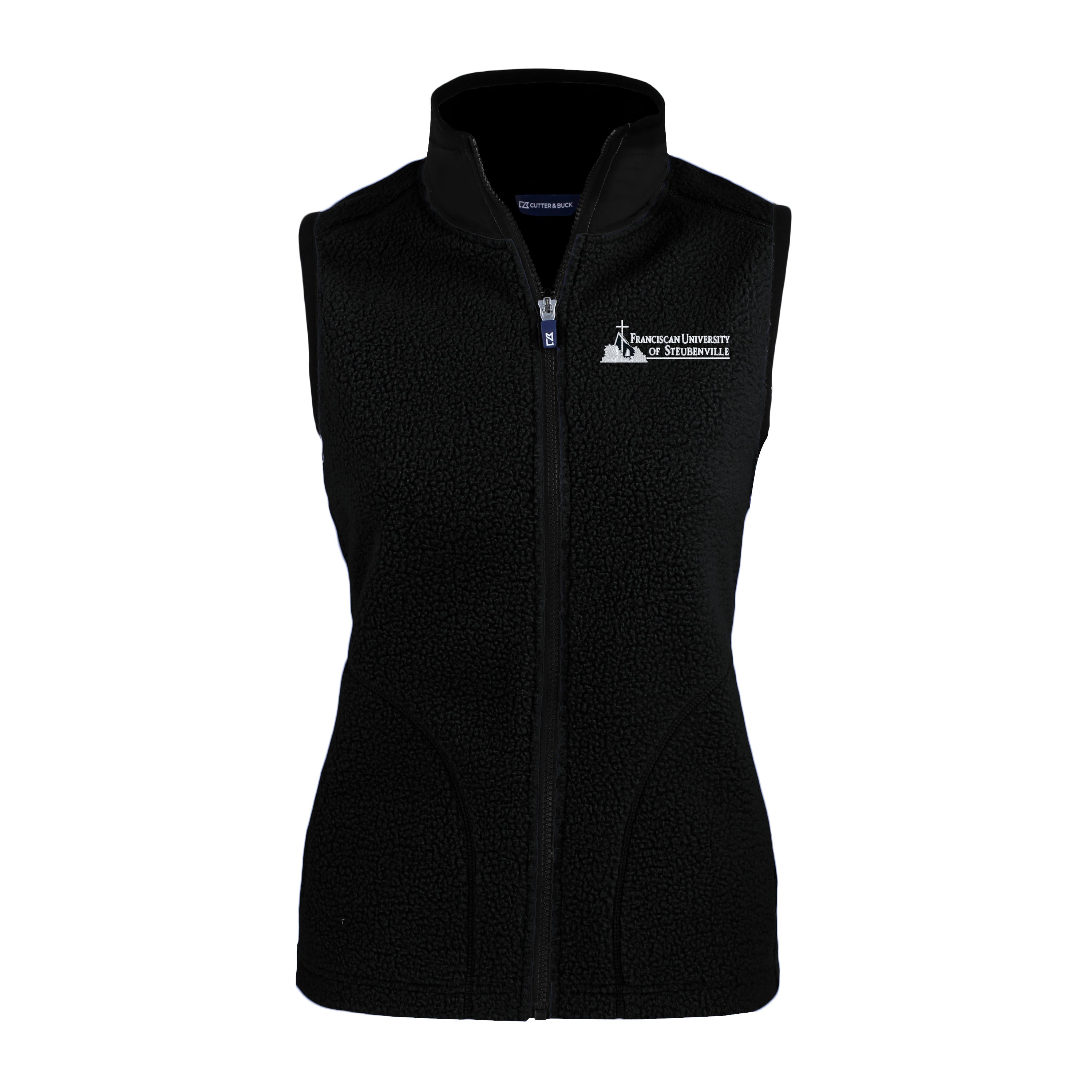 Cascade Eco Sherpa Fleece Womens Vest | Black