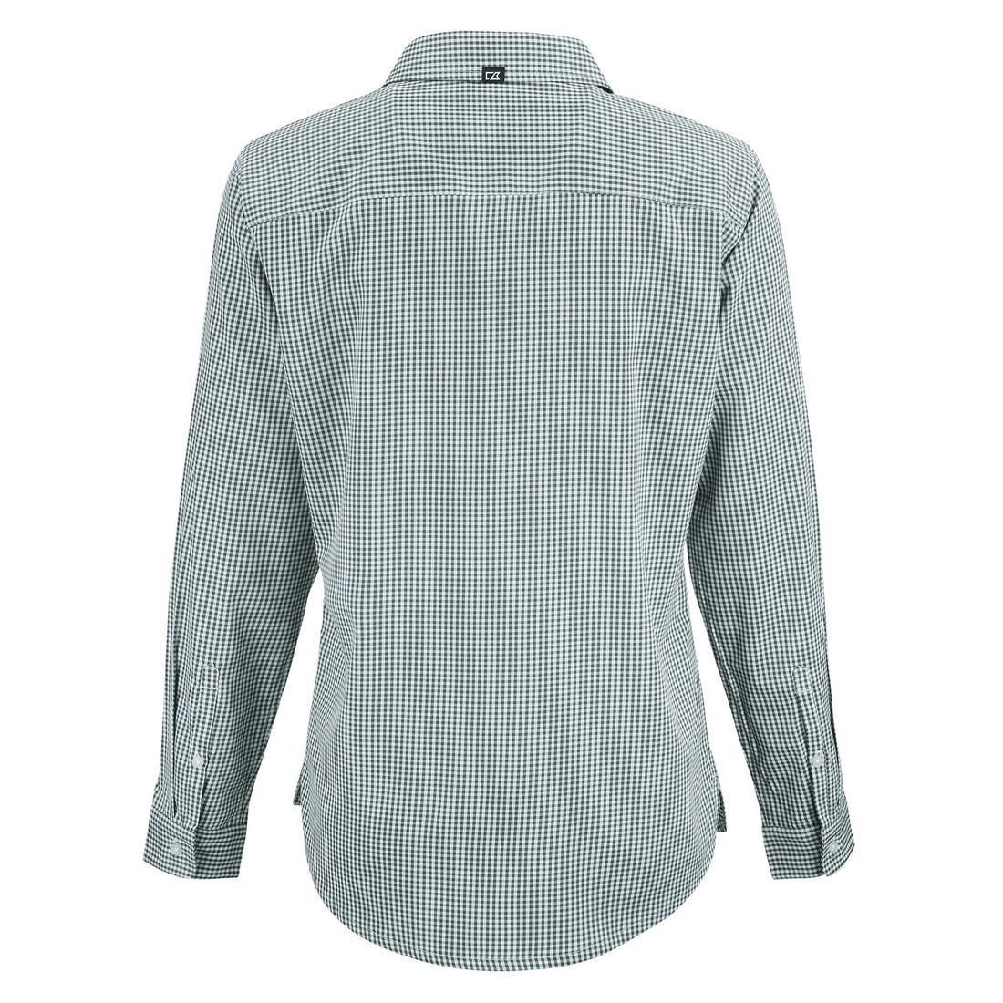 Skyline Eco Gingham Womens Long Sleeve Dress Shirt | Hunter/White