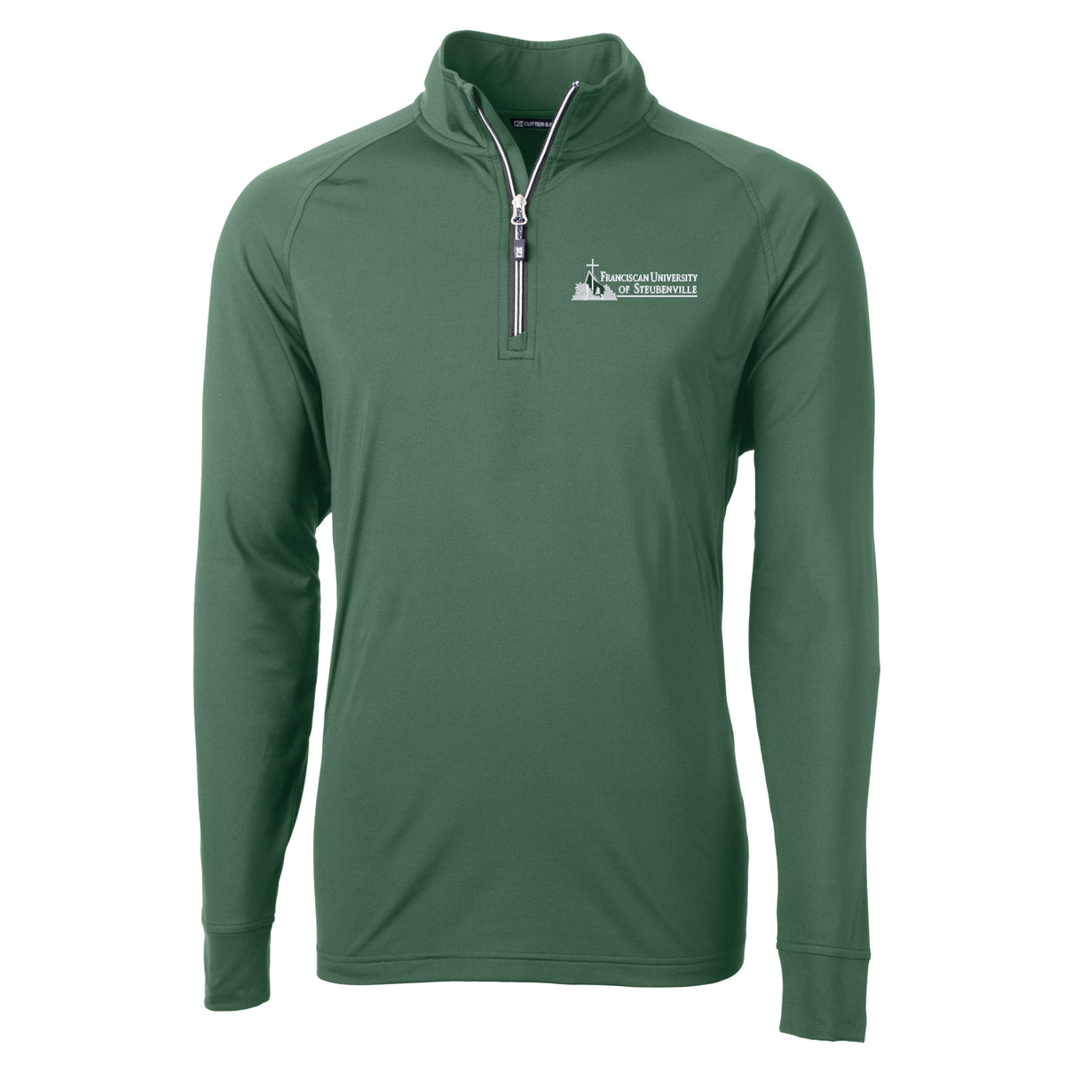 Adapt Eco Knit Stretch Recycled Mens Quarter Zip Pullover | Hunter