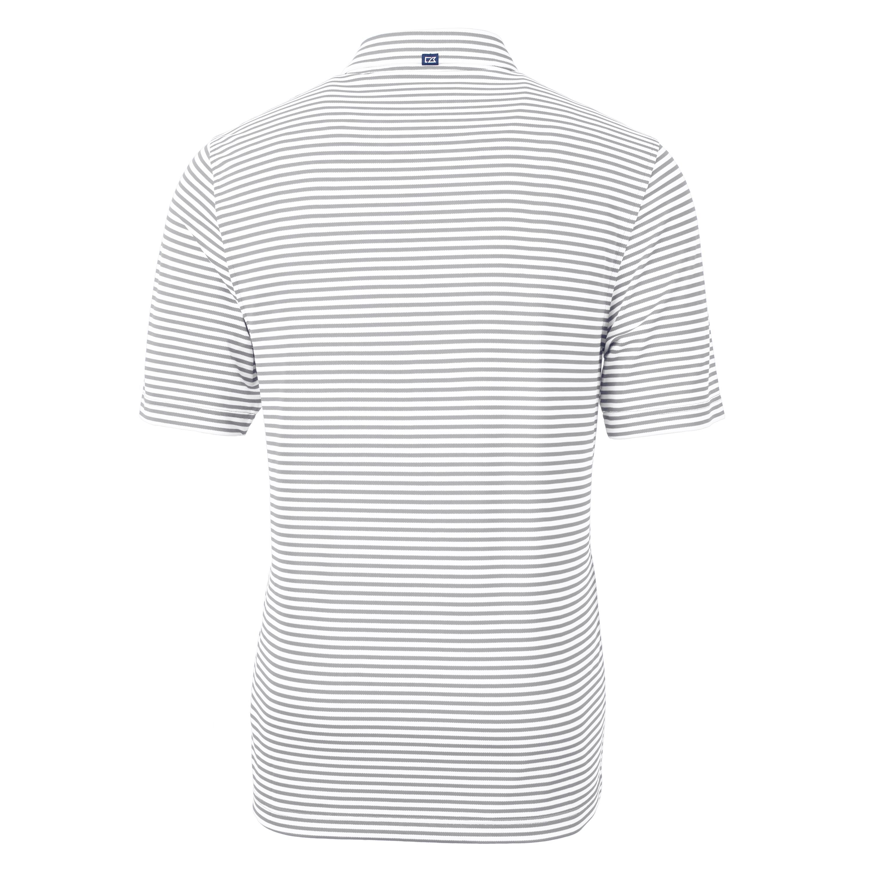 Virtue Eco Pique Stripe Recycled Mens Polo | Polished