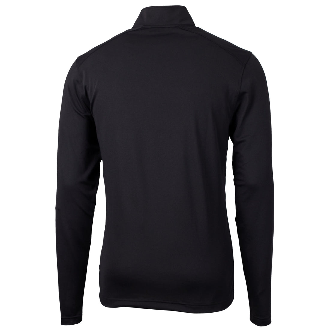 Virtue Eco Pique Recycled Quarter Zip Mens Pullover | Black