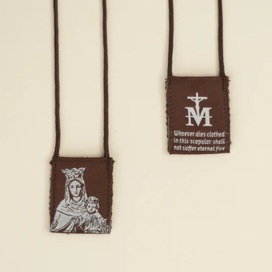 OLMC Promise | Our Lady of Mt. Carmel Premium Brown Scapular