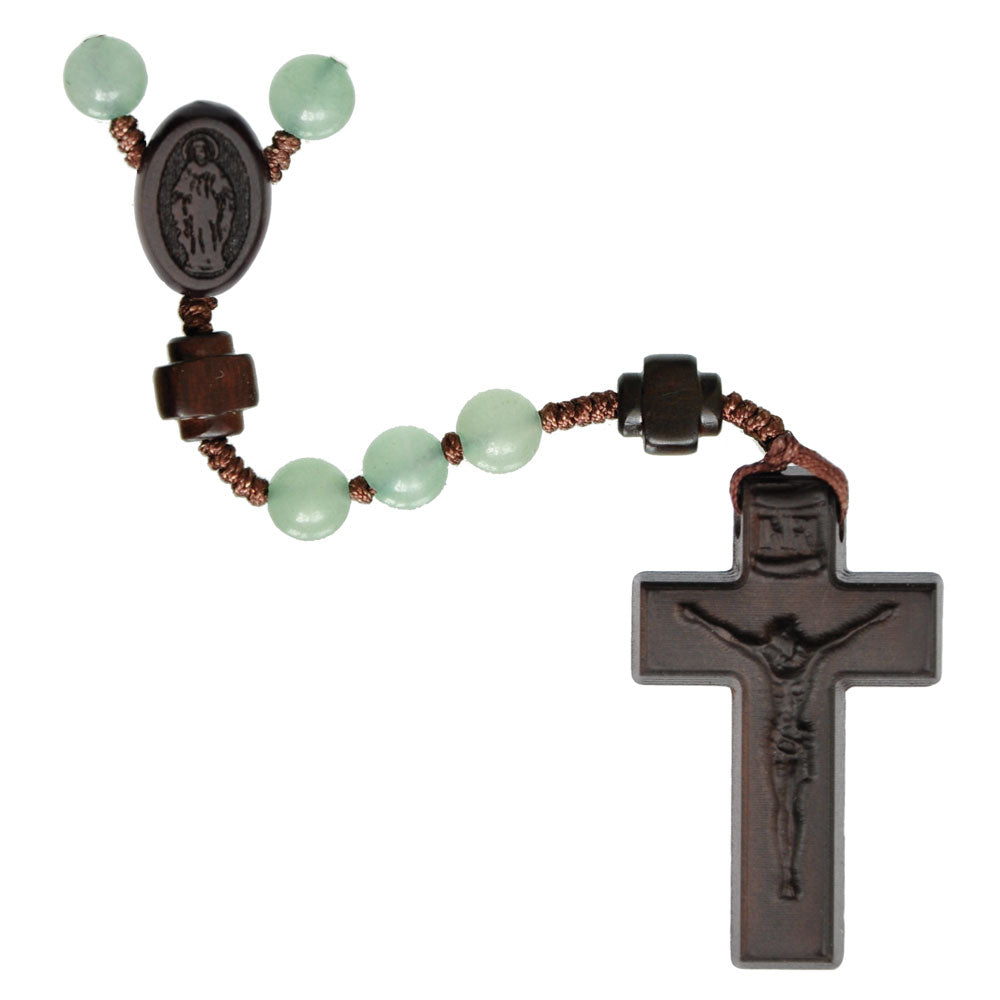 Sine Cera Rosary Green Jade 6mm