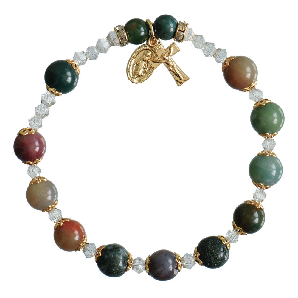 Sine Cera Bracelet Rosary Multicolor Onyx 8mm