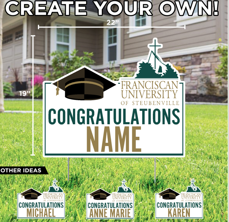 Custom Graduation Yard Sign | Congratulations Name