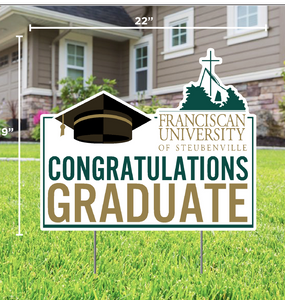 Graduation Yard Sign, Congratulations Graduate