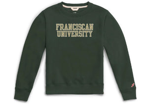 Youth Essential Crewneck by League, Classic Green