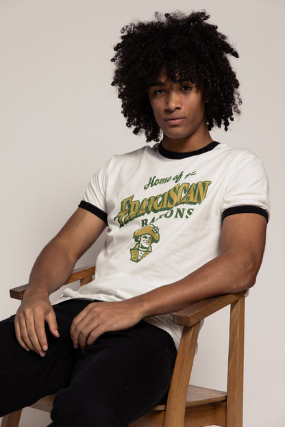 Classic Cotton Ringer Tee | White