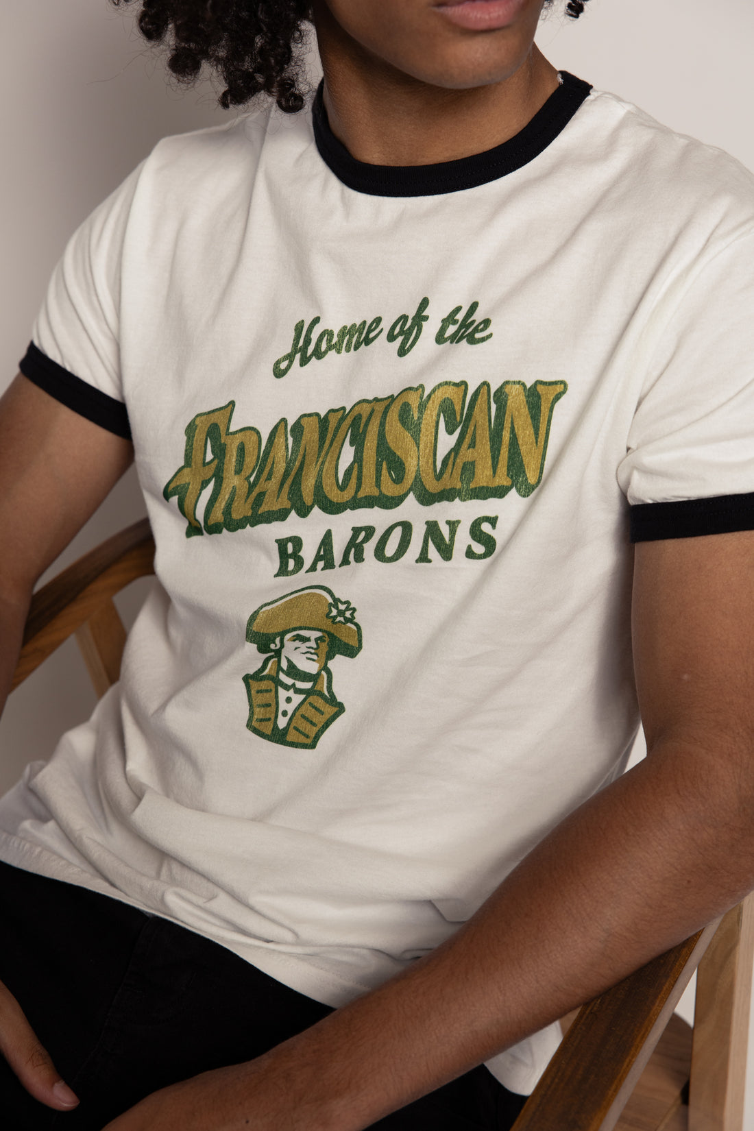 Classic Cotton Ringer Tee | White