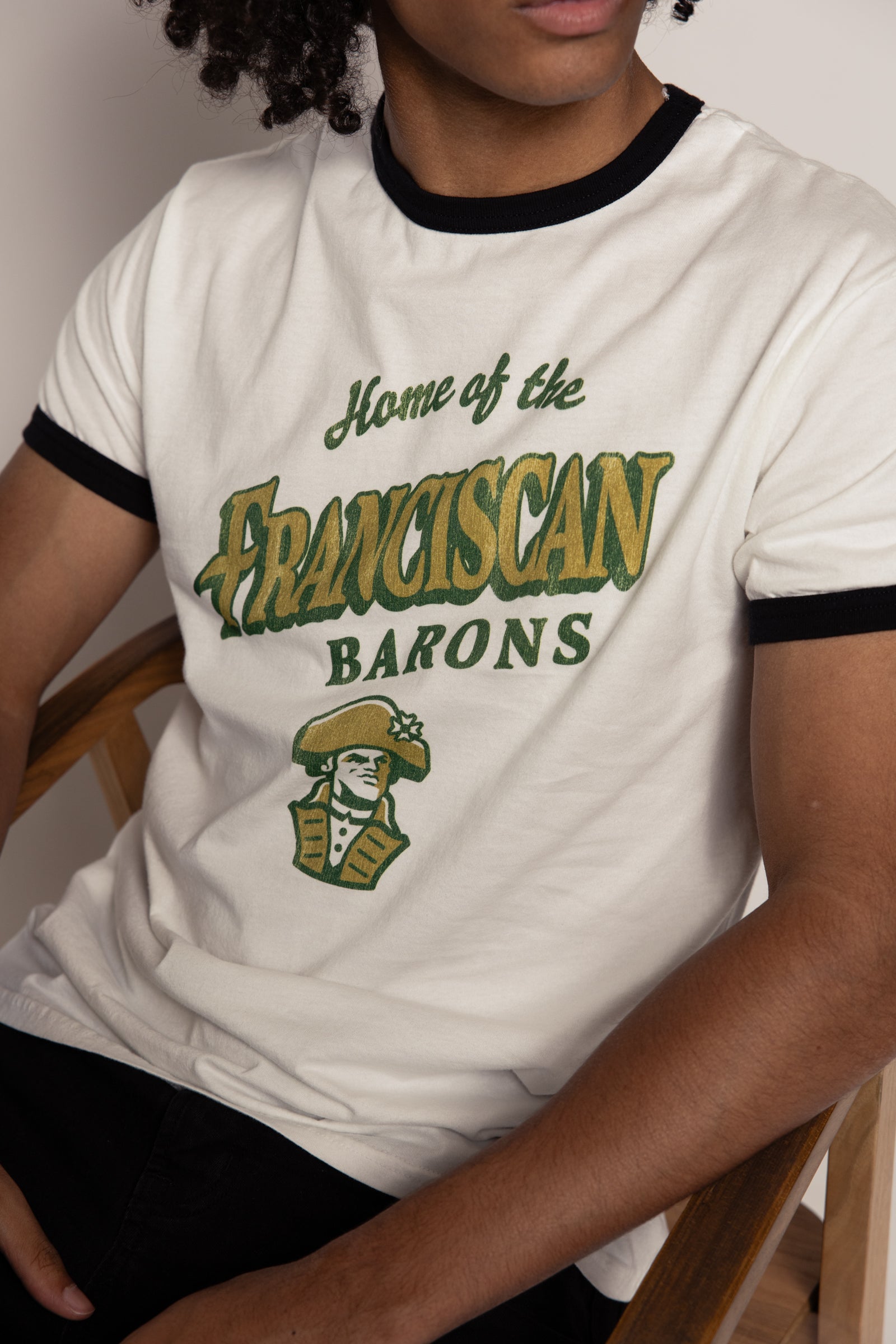 Classic Cotton Ringer Tee | White