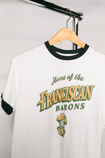 Classic Cotton Ringer Tee | White