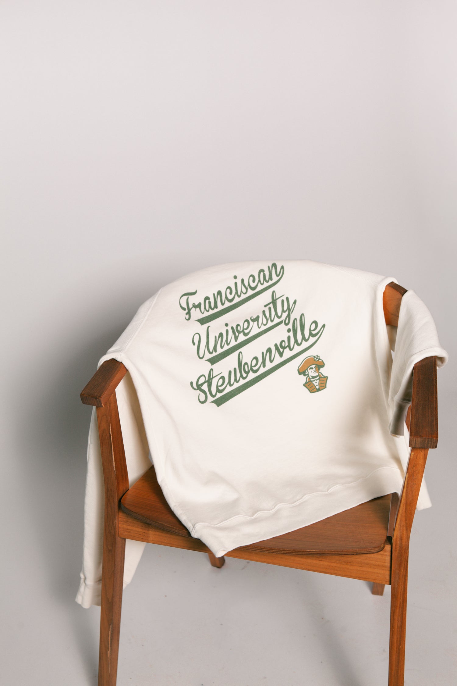 Ladies French Terry Crew | Vintage White