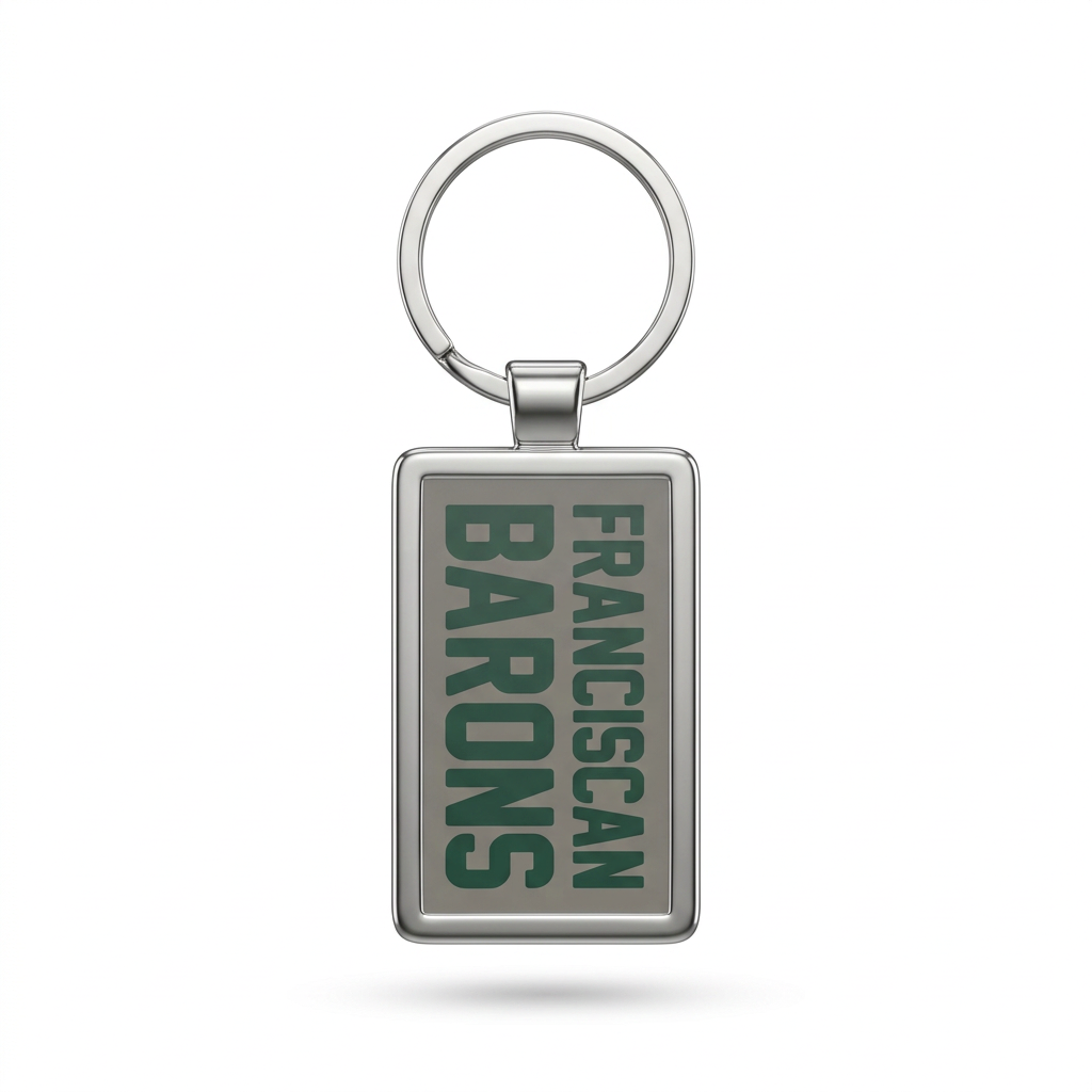Maverick Rectangular Key Tag | Silver