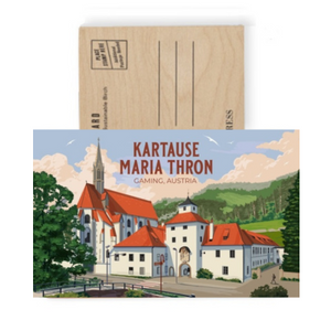 Lantern Press Wood Postcard, Gaming, Austria