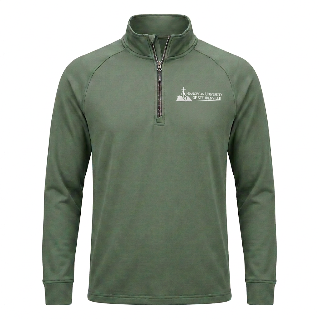 Adapt Eco Knit Stretch Recycled Mens Quarter Zip Pullover | Hunter